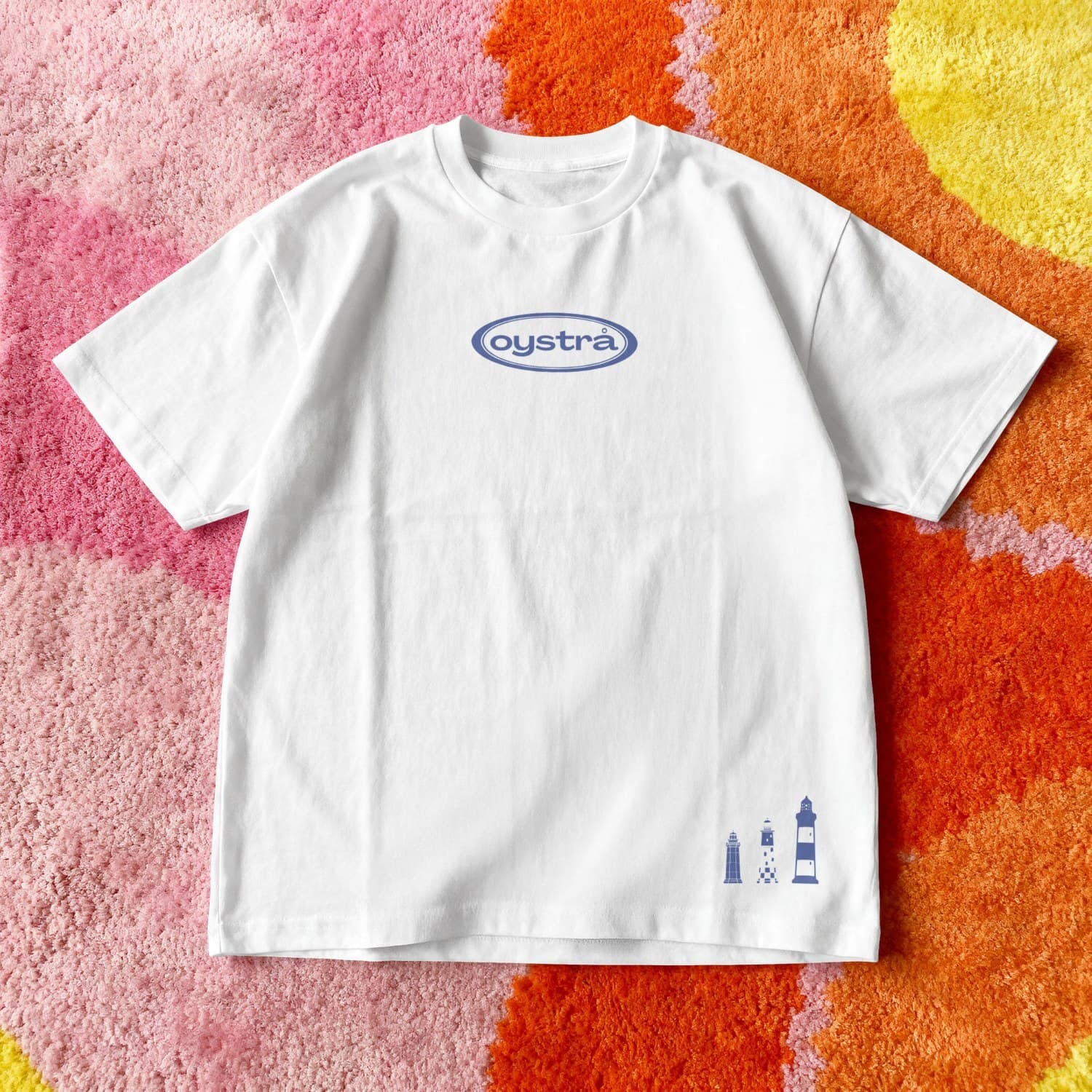 T-shirt oystrå — Blanc & Bleu