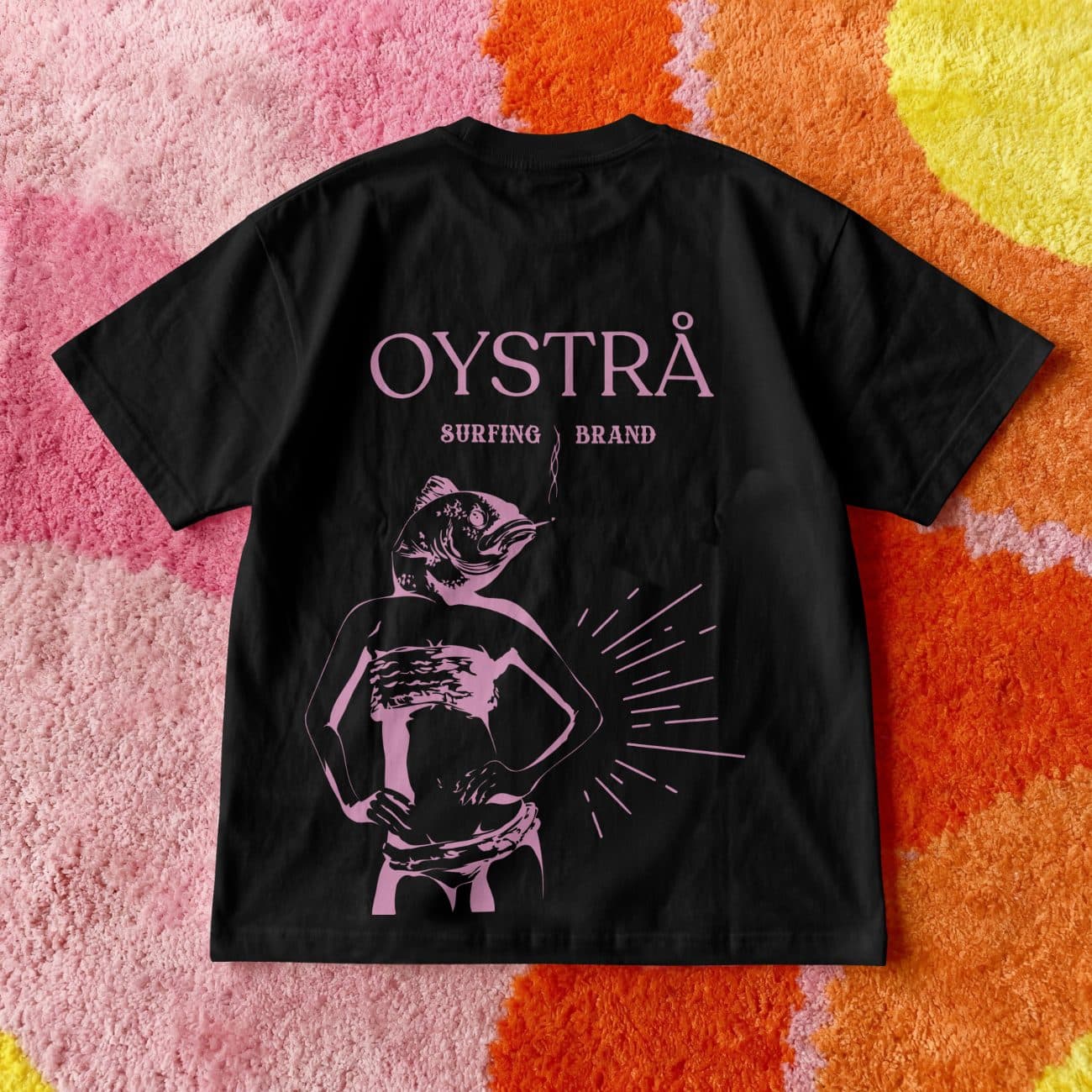 T-shirt oystrå × iDY — Rose