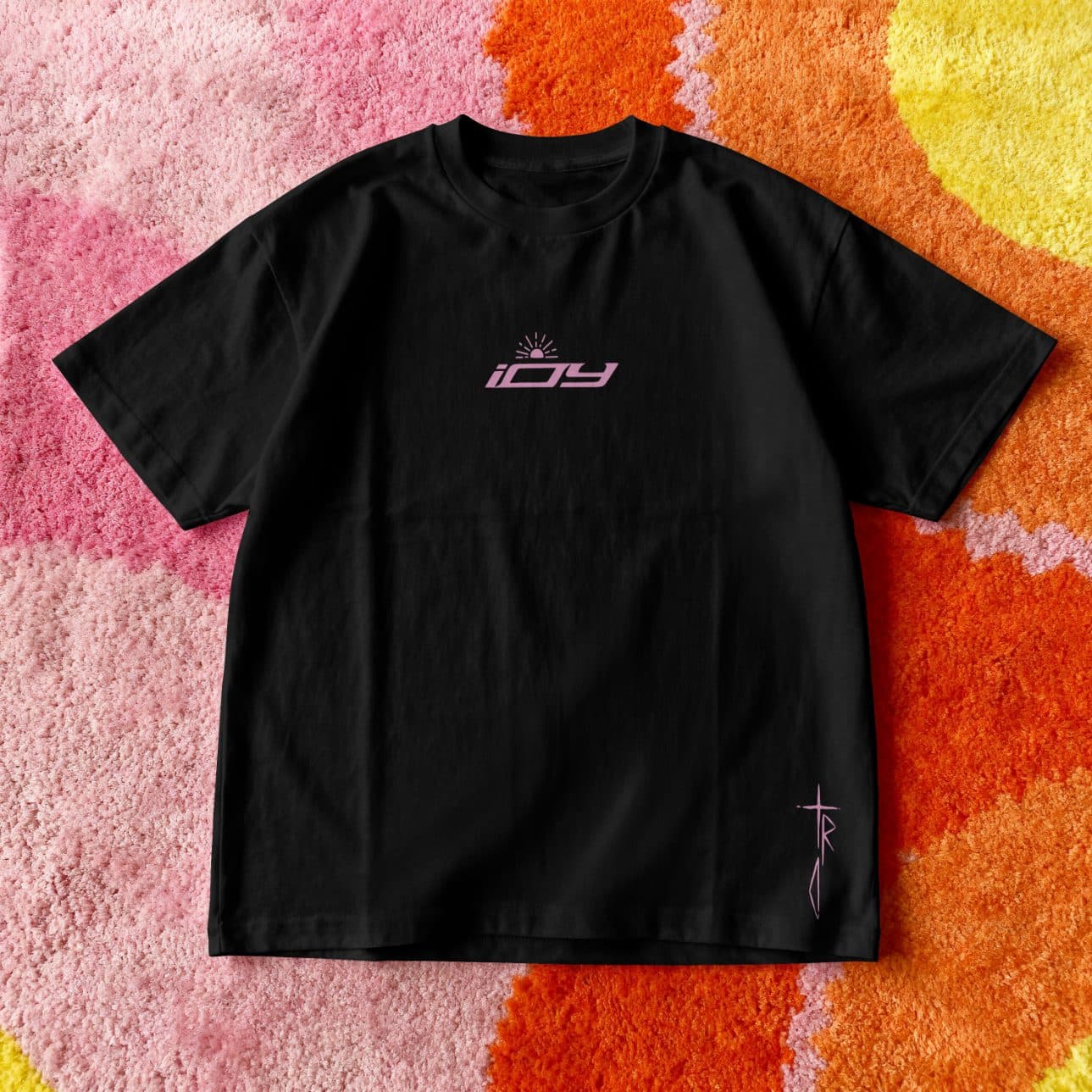 T-shirt oystrå × iDY — Rose