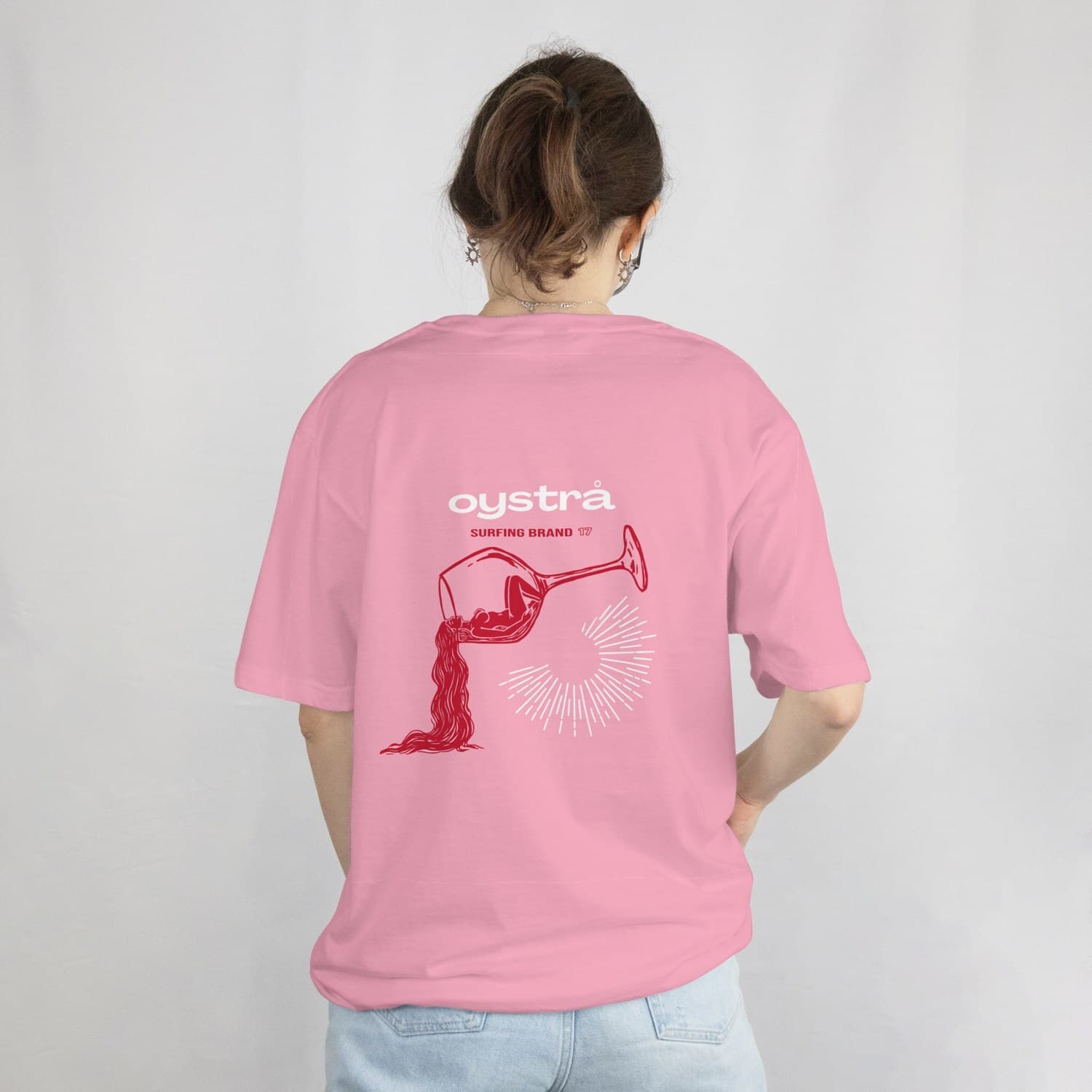 T-shirt oystrå — Rose & Rouge — vue 1
